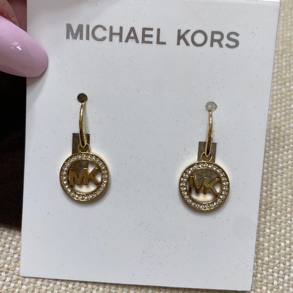 Michael Kors Gold Plated Earrings - Picture 3 of 4